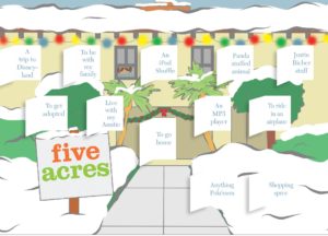 year-end giving five acres kids' wishes
