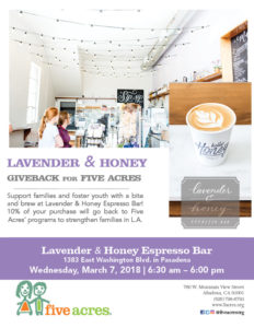 lavender & honey five acres giveback