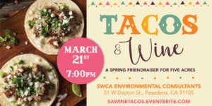 Five Acres Tacos and Wine Mixer The Alliance