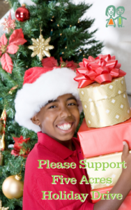 Please support Five Acres Holiday Drive