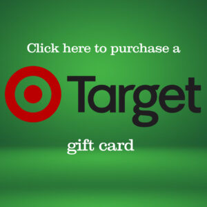Target logo with words that read click here to purchase a target gift card
