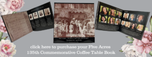 Pictures of Five Acres 135th commemorative coffee book