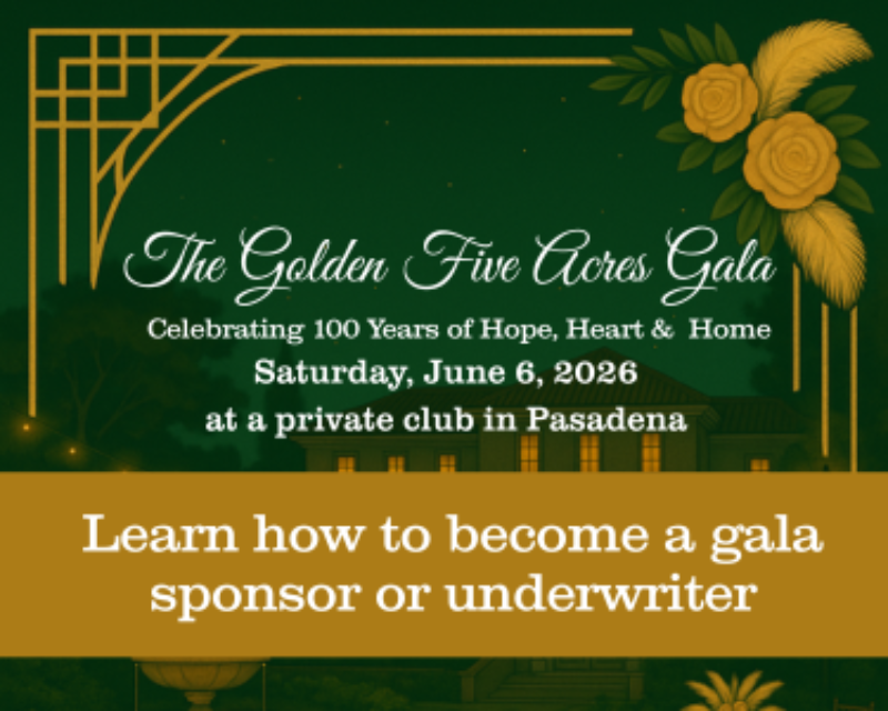 Celebrate 100 years with Five Acres Gala