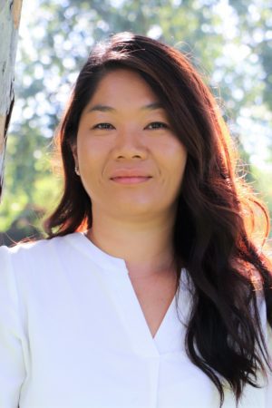 Portrait of a woman outdoors