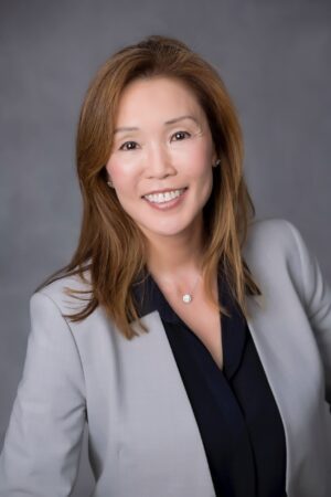 Smiling woman in a professional portrait