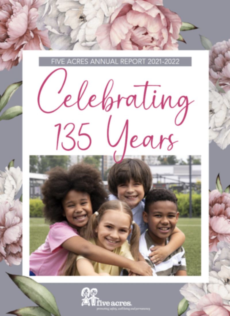 Celebrating 135 Years, children smiling outdoors