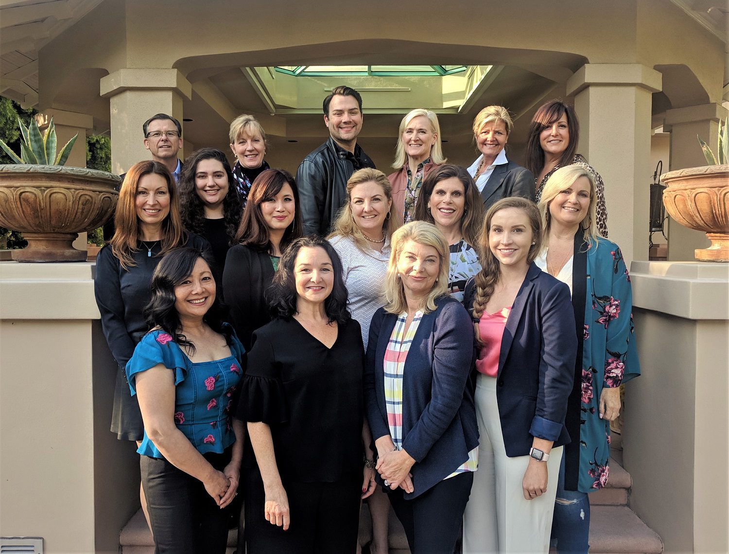 Diverse group posing for a picture