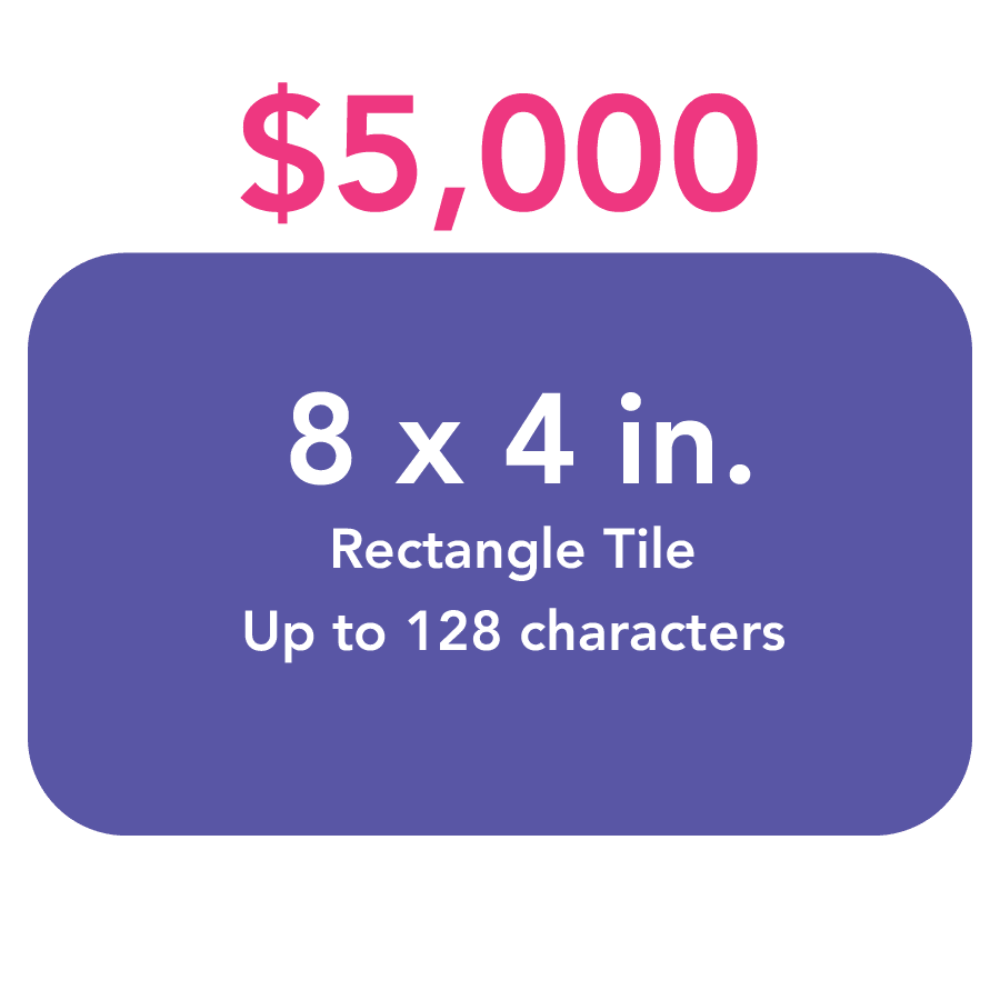 $5,000 rectangle tile dimensions