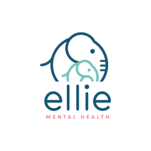 Elephant logo with text "Ellie Mental Health